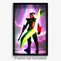 Pixel Art Poster - Villainous Arrowslit (8 Bit Psychedelic Video Game Print)