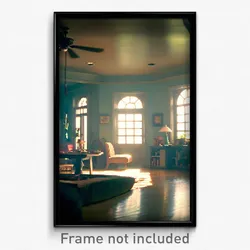 Pixel Art Poster - Familiar Home (8 Bit Psychedelic Trippy Video Game Print)