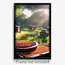Pixel Art Poster - Original Apiary (8 Bit Psychedelic Trippy Video Game Print)