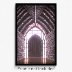 Pixel Art Poster - Coarse Vault (8 Bit Psychedelic Trippy Video Game Print)