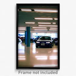 Pixel Art Poster - Conventional Car Dealership (8 Bit Video Game Print)