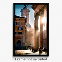 Pixel Art Poster - Elaborate Rome (8 Bit Psychedelic Trippy Video Game Print)