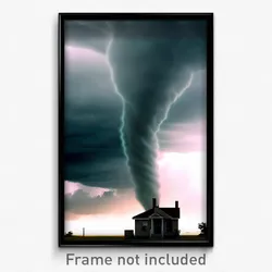 Pixel Art Poster - Quaint Tornado (8 Bit Psychedelic Trippy Video Game Print)