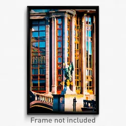 Pixel Art Poster - Ample Budapest (8 Bit Psychedelic Trippy Video Game Print)
