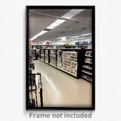Pixel Art Poster - Immaculate Vinyl Store (8 Bit Psychedelic Video Game Print)