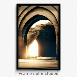 Pixel Art Poster - Unkempt Arch (8 Bit Psychedelic Trippy Video Game Print)
