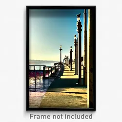 Pixel Art Poster - Damaged Promenade (8 Bit Psychedelic Trippy Video Game Print)