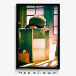 Pixel Art Poster - Dry Shoebox (8 Bit Psychedelic Trippy Weird Video Game Print)
