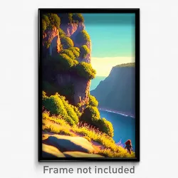 Pixel Art Poster - Thick Bluff (8 Bit Psychedelic Trippy Weird Video Game Print)