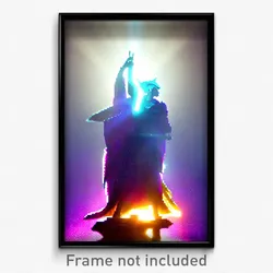 Pixel Art Poster - Admired Ego Exploration (8 Bit Psychedelic Video Game Print)