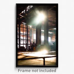 Pixel Art Poster - Musty Foundry (8 Bit Psychedelic Trippy Video Game Print)