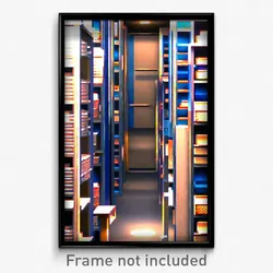 Pixel Art Poster - Brilliant Storage Room (8 Bit Psychedelic Video Game Print)