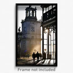 Pixel Art Poster - Black Lisbon (8 Bit Psychedelic Trippy Video Game Print)