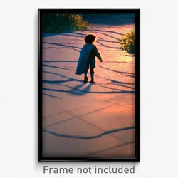 Pixel Art Poster - Natural Crossing (8 Bit Psychedelic Trippy Video Game Print)