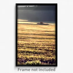 Pixel Art Poster - Tan Pasture (8 Bit Psychedelic Trippy Weird Video Game Print)