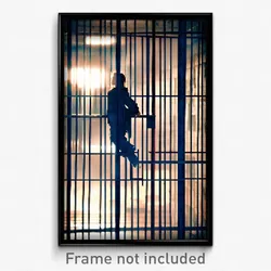 Pixel Art Poster - Worldly Prison (8 Bit Psychedelic Trippy Video Game Print)