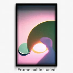 Pixel Art Poster - Plastic Circle (8 Bit Psychedelic Trippy Video Game Print)