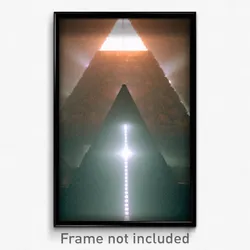 Pixel Art Poster - Dim Pyramid (8 Bit Psychedelic Trippy Weird Video Game Print)