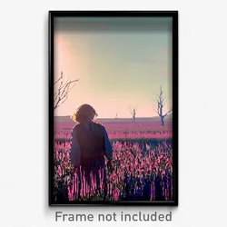 Pixel Art Poster - Complicated Prairie (8 Bit Psychedelic Video Game Print)