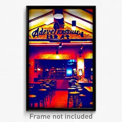 Pixel Art Poster - Adventurous Bar (8 Bit Psychedelic Trippy Video Game Print)