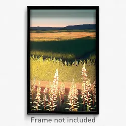 Pixel Art Poster - Vacant Prairie (8 Bit Psychedelic Trippy Video Game Print)