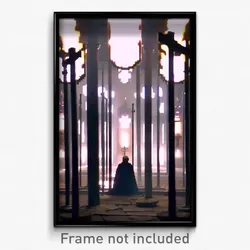 Pixel Art Poster - Neat Ossuary (8 Bit Psychedelic Trippy Video Game Print)
