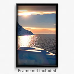 Pixel Art Poster - Arctic View (8 Bit Psychedelic Trippy Weird Video Game Print)