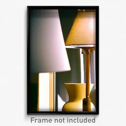 Pixel Art Poster - Tan Lamp (8 Bit Psychedelic Trippy Weird Video Game Print)