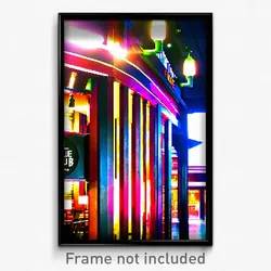 Pixel Art Poster - Agile Pub (8 Bit Psychedelic Trippy Weird Video Game Print)