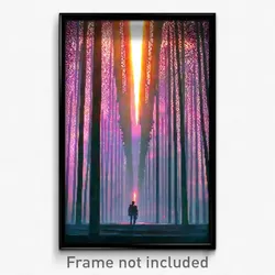 Pixel Art Poster - Brisk Gallows (8 Bit Psychedelic Trippy Video Game Print)