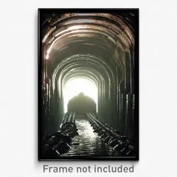 Pixel Art Poster - Huge Sewer (8 Bit Psychedelic Trippy Weird Video Game Print)