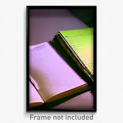 Pixel Art Poster - Dim Notebook (8 Bit Psychedelic Trippy Video Game Print)