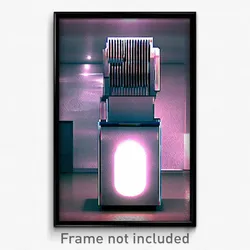 Pixel Art Poster - Dramatic Ice Machine (8 Bit Psychedelic Video Game Print)