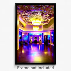 Pixel Art Poster - Bubbly Hotel Lobby (8 Bit Psychedelic Video Game Print)