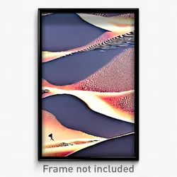 Pixel Art Poster - Vivacious Dunes (8 Bit Psychedelic Trippy Video Game Print)