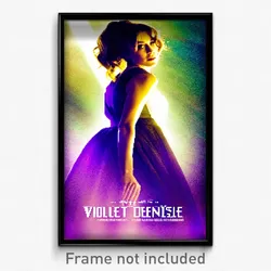 Pixel Art Poster - Violet Demesne (8 Bit Psychedelic Trippy Video Game Print)