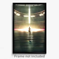 Pixel Art Poster - Shady Arena (8 Bit Psychedelic Trippy Weird Video Game Print)