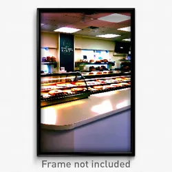 Pixel Art Poster - Spotless Bakery (8 Bit Psychedelic Trippy Video Game Print)