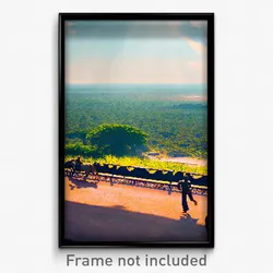 Pixel Art Poster - International Savannah (8 Bit Psychedelic Video Game Print)