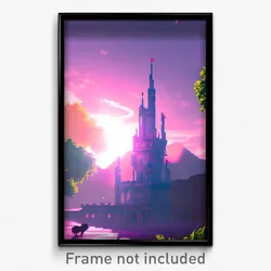 Pixel Art Poster - Beloved Kingdom (8 Bit Psychedelic Trippy Video Game Print)