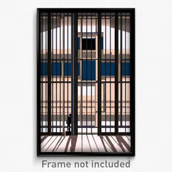 Pixel Art Poster - Showy Prison (8 Bit Psychedelic Trippy Video Game Print)