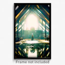 Pixel Art Poster - Massive Coop (8 Bit Psychedelic Trippy Video Game Print)