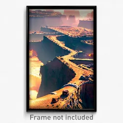 Pixel Art Poster - Outrageous Wasteland (8 Bit Psychedelic Video Game Print)