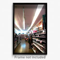 Pixel Art Poster - Thick Vinyl Store (8 Bit Psychedelic Trippy Video Game Print)