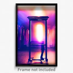 Pixel Art Poster - Impeccable Academy (8 Bit Psychedelic Video Game Print)