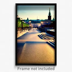 Pixel Art Poster - Tidy Stockholm (8 Bit Psychedelic Trippy Video Game Print)