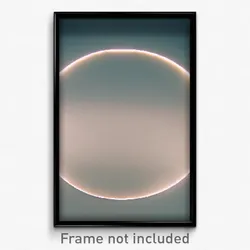 Pixel Art Poster - Simple Circle (8 Bit Psychedelic Trippy Video Game Print)