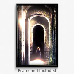 Pixel Art Poster - Hidden Way (8 Bit Psychedelic Trippy Weird Video Game Print)