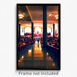 Pixel Art Poster - Busy Parish (8 Bit Psychedelic Trippy Weird Video Game Print)