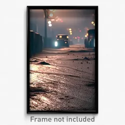 Pixel Art Poster - Rough Thoroughfare (8 Bit Psychedelic Video Game Print)